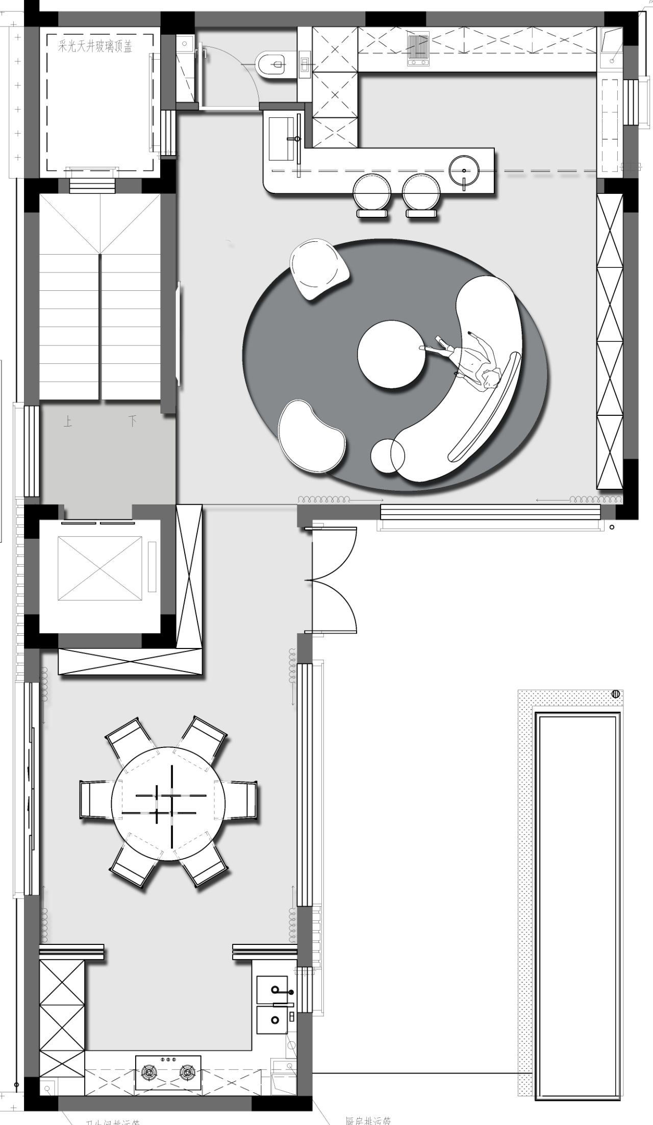 唐忠汉:静谧的艺术,自由式都会生活-设计案例-建E室内设计网