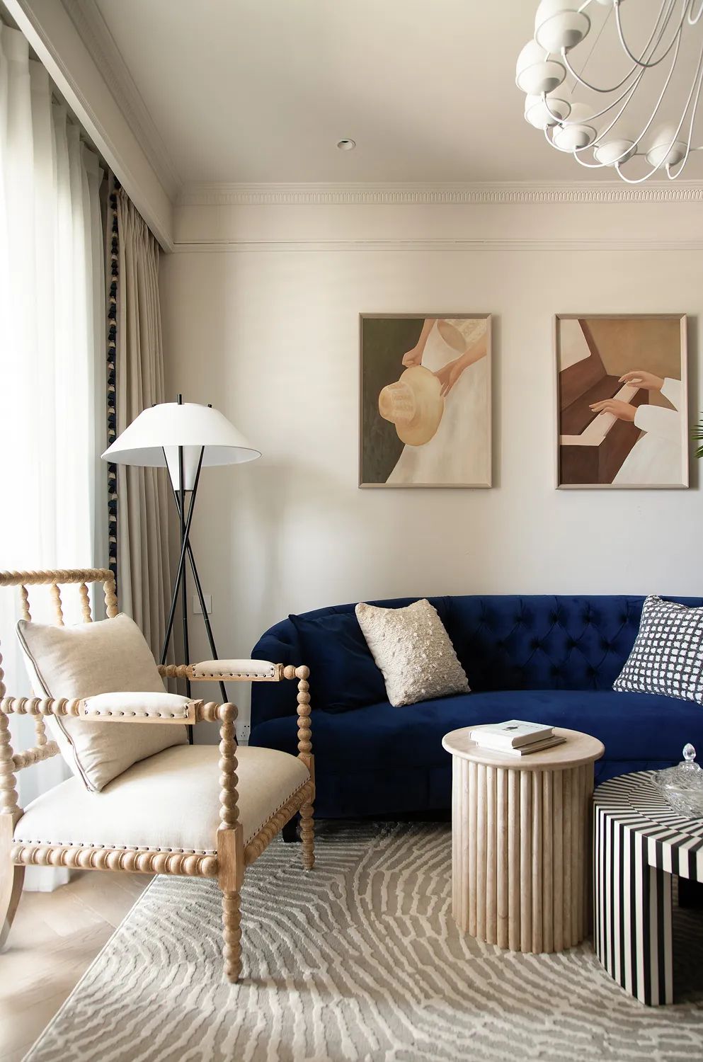 法式奶油度假风,现代元素与传统风格的完美融合 | 时光筑造设计案例